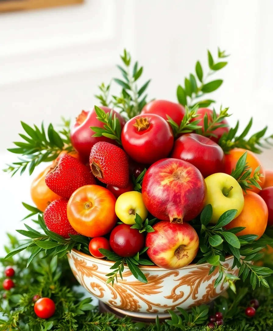 21 Creative Valentine Table Decorations to Set the Perfect Mood! - 12. Seasonal Fruit Centerpiece