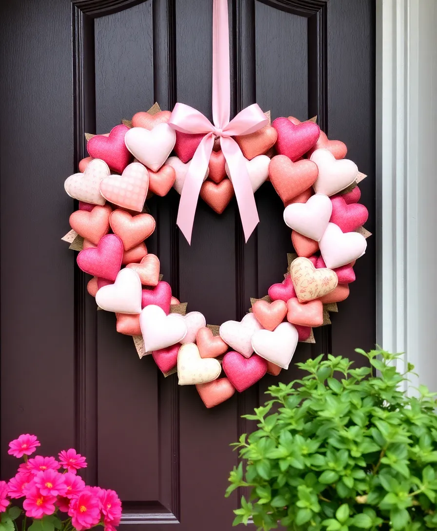 22 Easy and Budget-Friendly Valentine Decorations That Wow! (#10 Is a Game Changer!) - 7. Heart-Shaped Wreaths