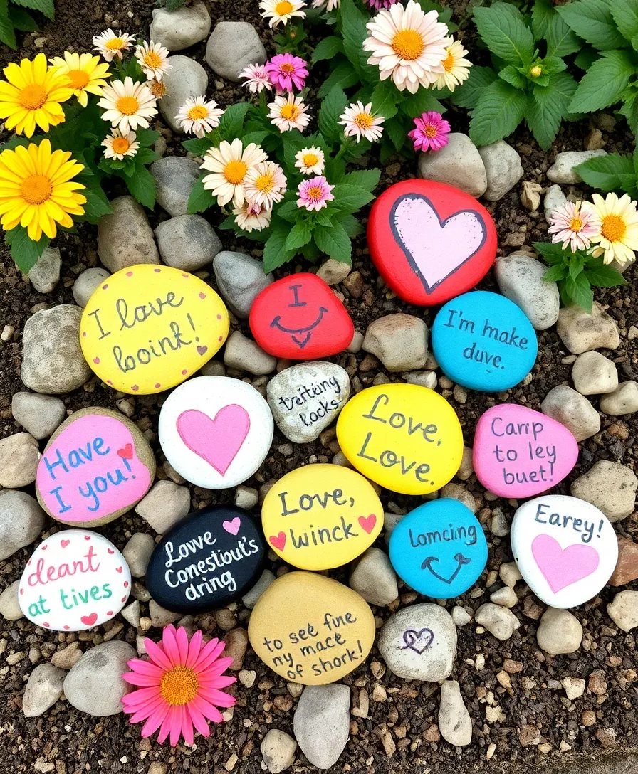 22 Easy and Budget-Friendly Valentine Decorations That Wow! (#10 Is a Game Changer!) - 10. Custom Painted Rocks