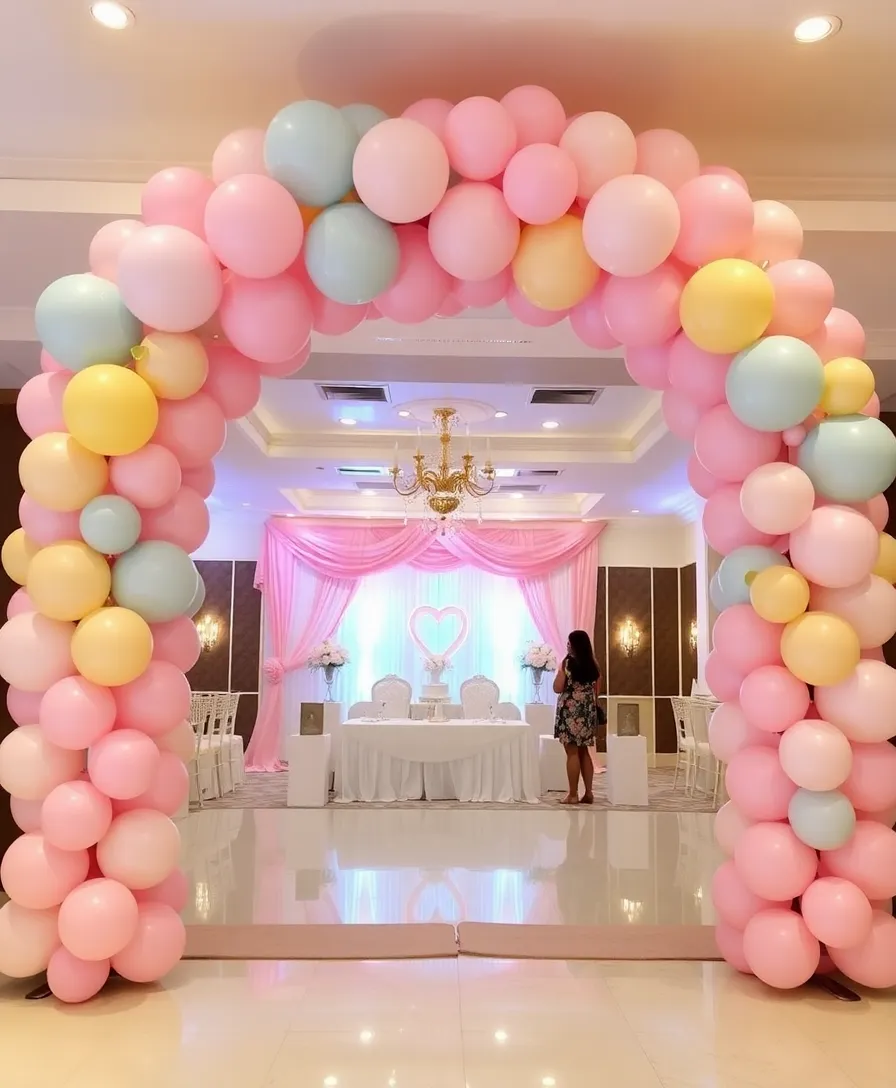 21 Creative Baby Shower Decorations That Will Leave Your Guests in Awe! (#5 is a Must-See!) - 1. Balloon Arch Extravaganza