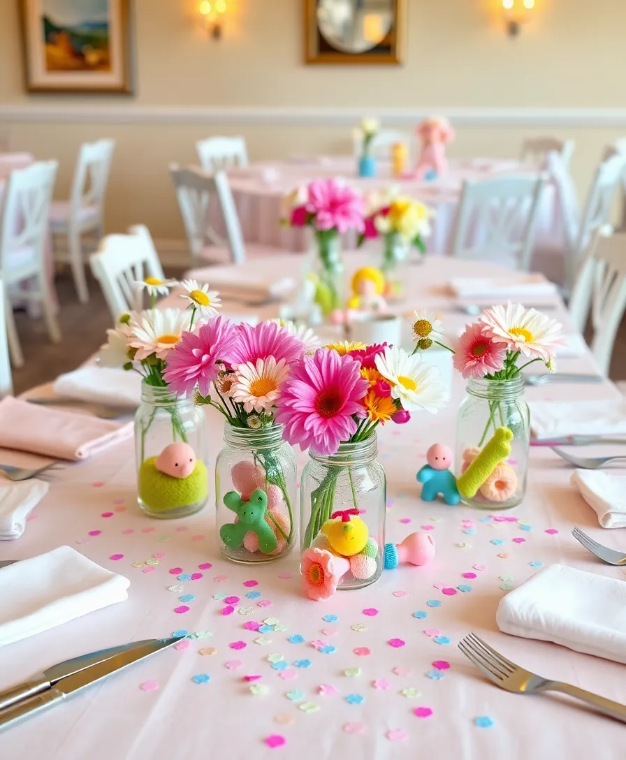 21 Creative Baby Shower Decorations That Will Leave Your Guests in Awe! (#5 is a Must-See!) - 2. Charming Table Centerpieces