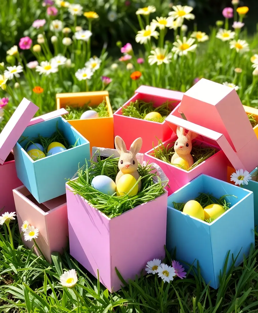 22 Whimsical Outdoor Easter Decorating Ideas to Bring Joy to Your Yard! (Your Neighbors Will Be Jealous!) - 5. Decorative Nesting Boxes