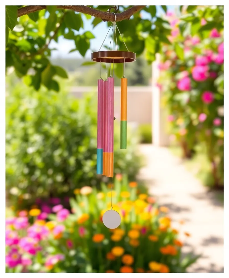 22 Whimsical Outdoor Easter Decorating Ideas to Bring Joy to Your Yard! (Your Neighbors Will Be Jealous!) - 8. Whimsical Wind Chimes