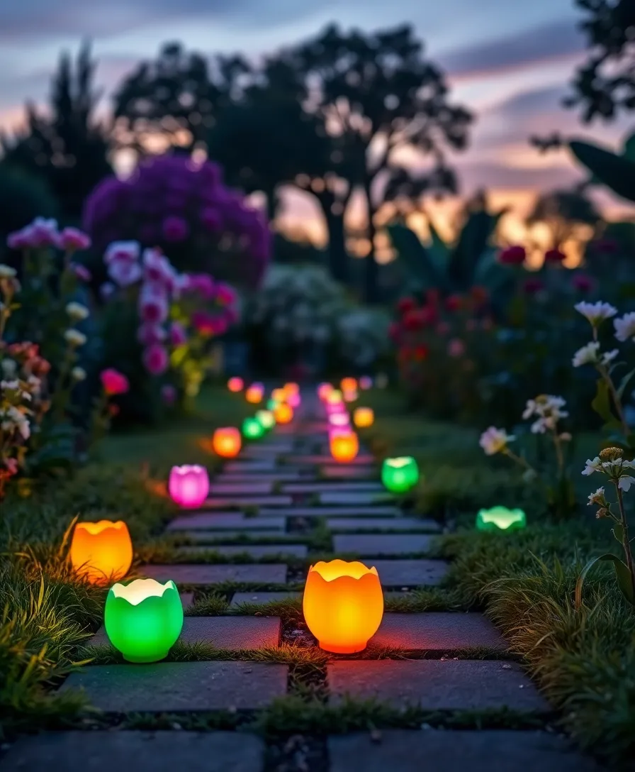 22 Whimsical Outdoor Easter Decorating Ideas to Bring Joy to Your Yard! (Your Neighbors Will Be Jealous!) - 11. Eggshell Tea Light Holders