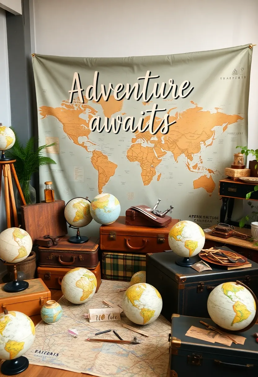 21 Creative Engagement Party Ideas You Can’t Miss (Especially #10!) - 14. Adventure Awaits Theme