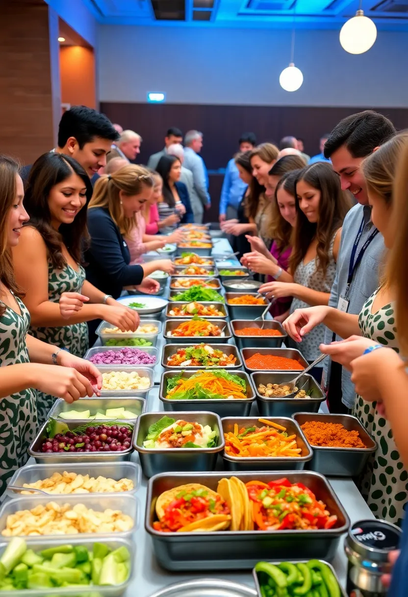 21 Creative Engagement Party Ideas You Can’t Miss (Especially #10!) - 11. Messy and Fun Food Stations