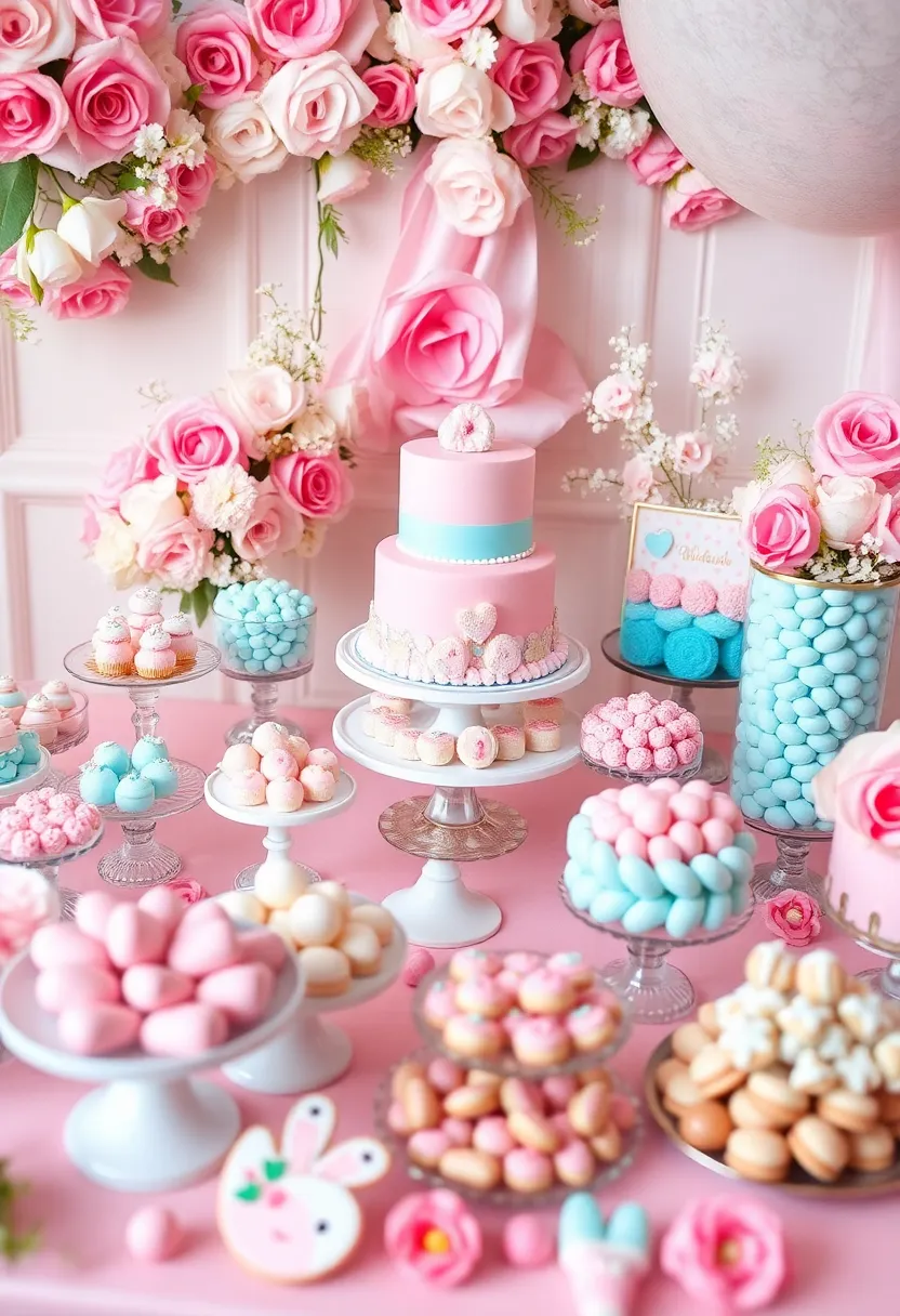 21 Gender Reveal Party Decorations That Will Make You the Host of the Year! (You Won't Believe #9!) - 14. Sweet Treat Table