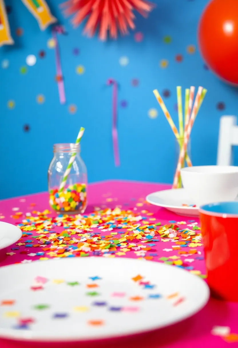 21 Party Table Decorations That Will Steal the Show! (Your Guests Will Be Amazed!) - 21. Celebration Confetti