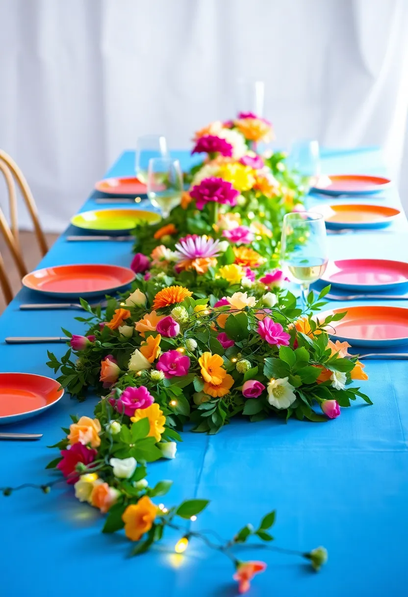 21 Party Table Decorations That Will Steal the Show! (Your Guests Will Be Amazed!) - 3. Festive Garland Accents