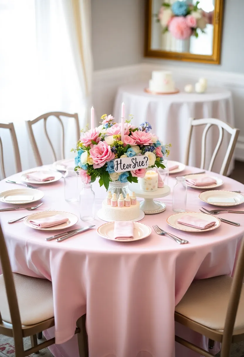 21 Gender Reveal Party Decorations That Will Make You the Host of the Year! (You Won't Believe #9!) - 3. Themed Table Settings