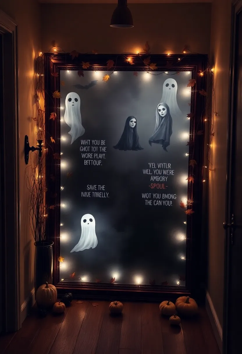 21 Halloween Party Decor Ideas That'll Make Your Guests Scream in Delight! - 6. Haunted Mirror Effects