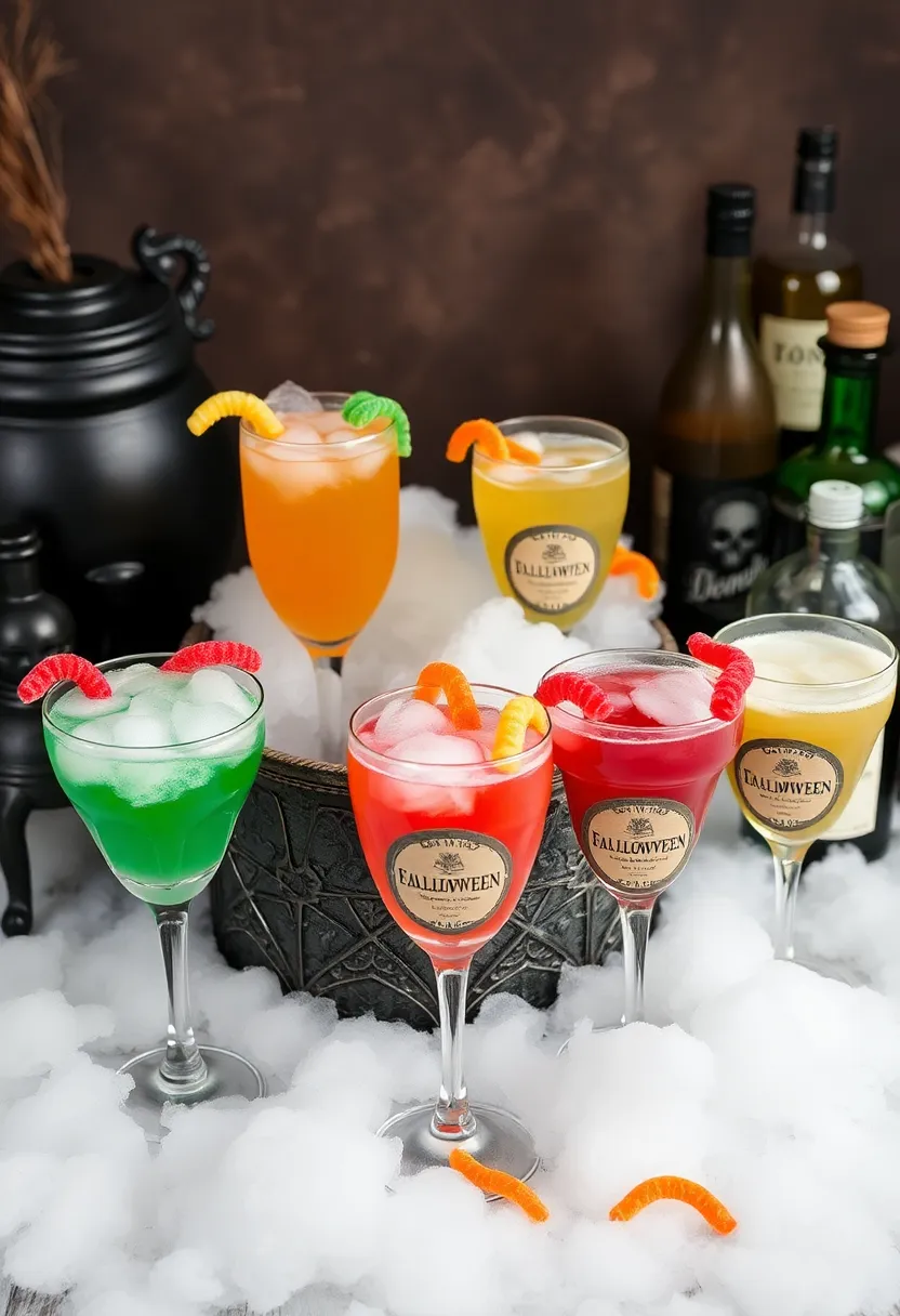 21 Halloween Party Decor Ideas That'll Make Your Guests Scream in Delight! - 8. Witch's Brew Drink Station