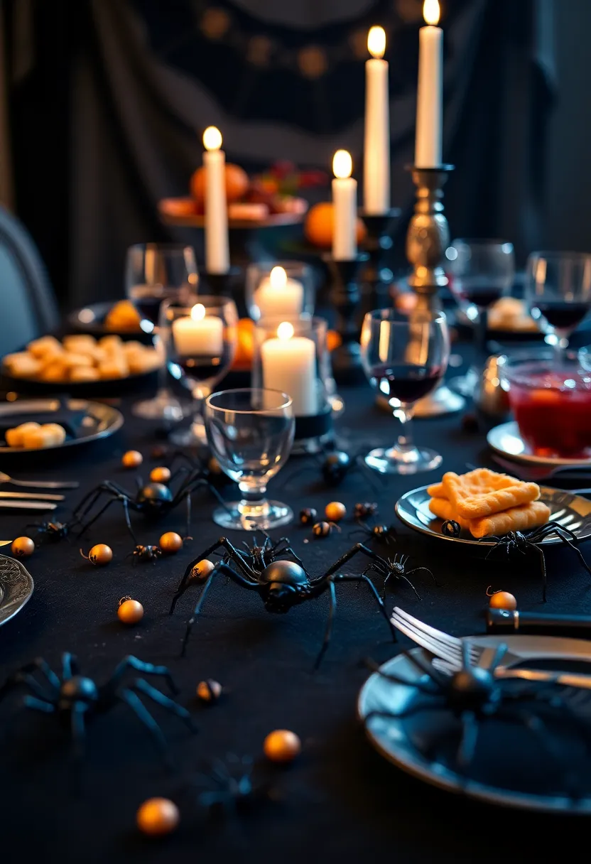 21 Halloween Party Decor Ideas That'll Make Your Guests Scream in Delight! - 5. Creepy Crawly Table Decor