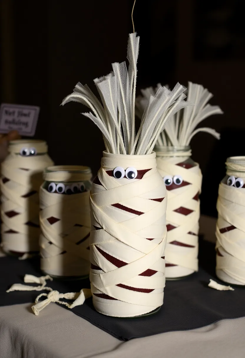 21 Halloween Party Decor Ideas That'll Make Your Guests Scream in Delight! - 16. Mummy Decorations