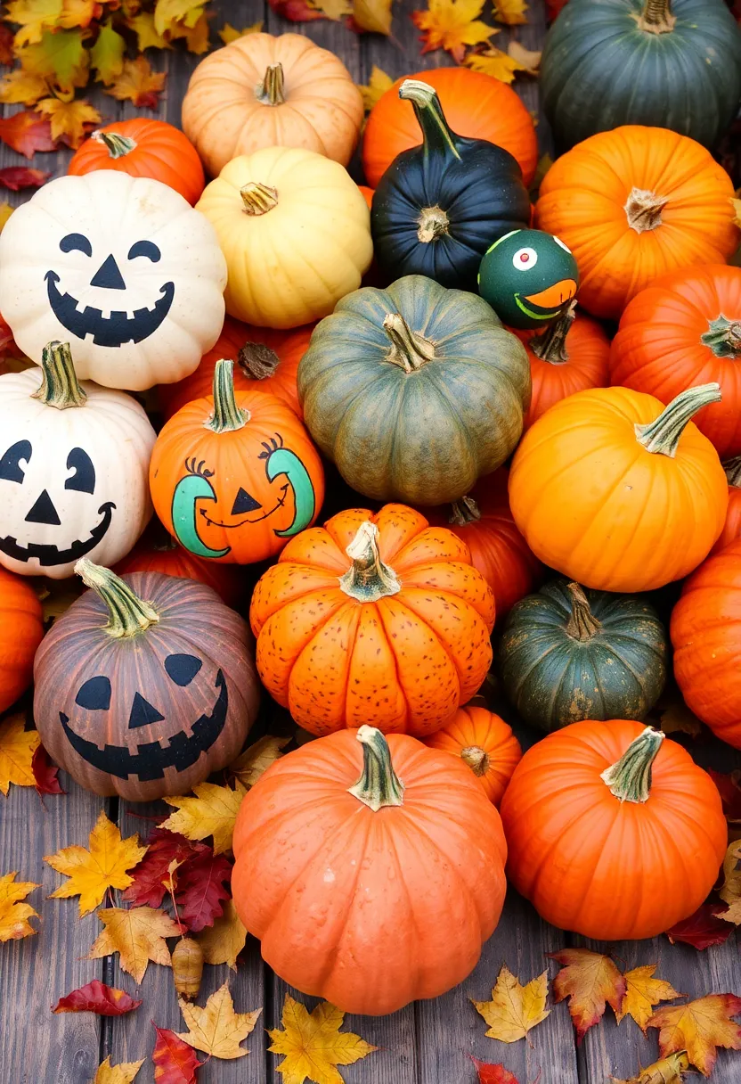 21 Halloween Party Decor Ideas That'll Make Your Guests Scream in Delight! - 7. Pumpkin and Gourd Displays