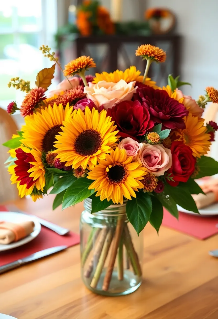 21 Thanksgiving Decorations That Will Transform Your Home into a Festive Wonderland! - 17. Seasonal Floral Arrangements