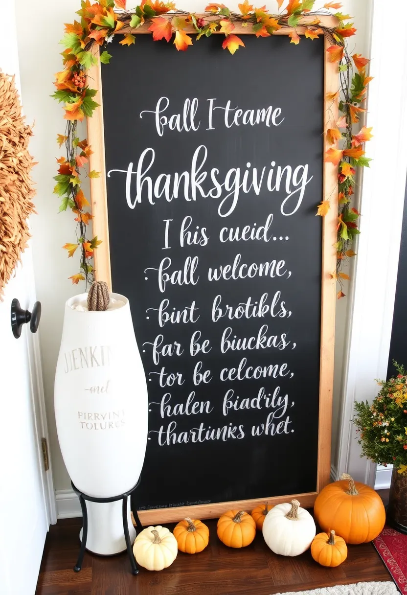 21 Thanksgiving Decorations That Will Transform Your Home into a Festive Wonderland! - 10. Thanksgiving Quotes on Chalkboards