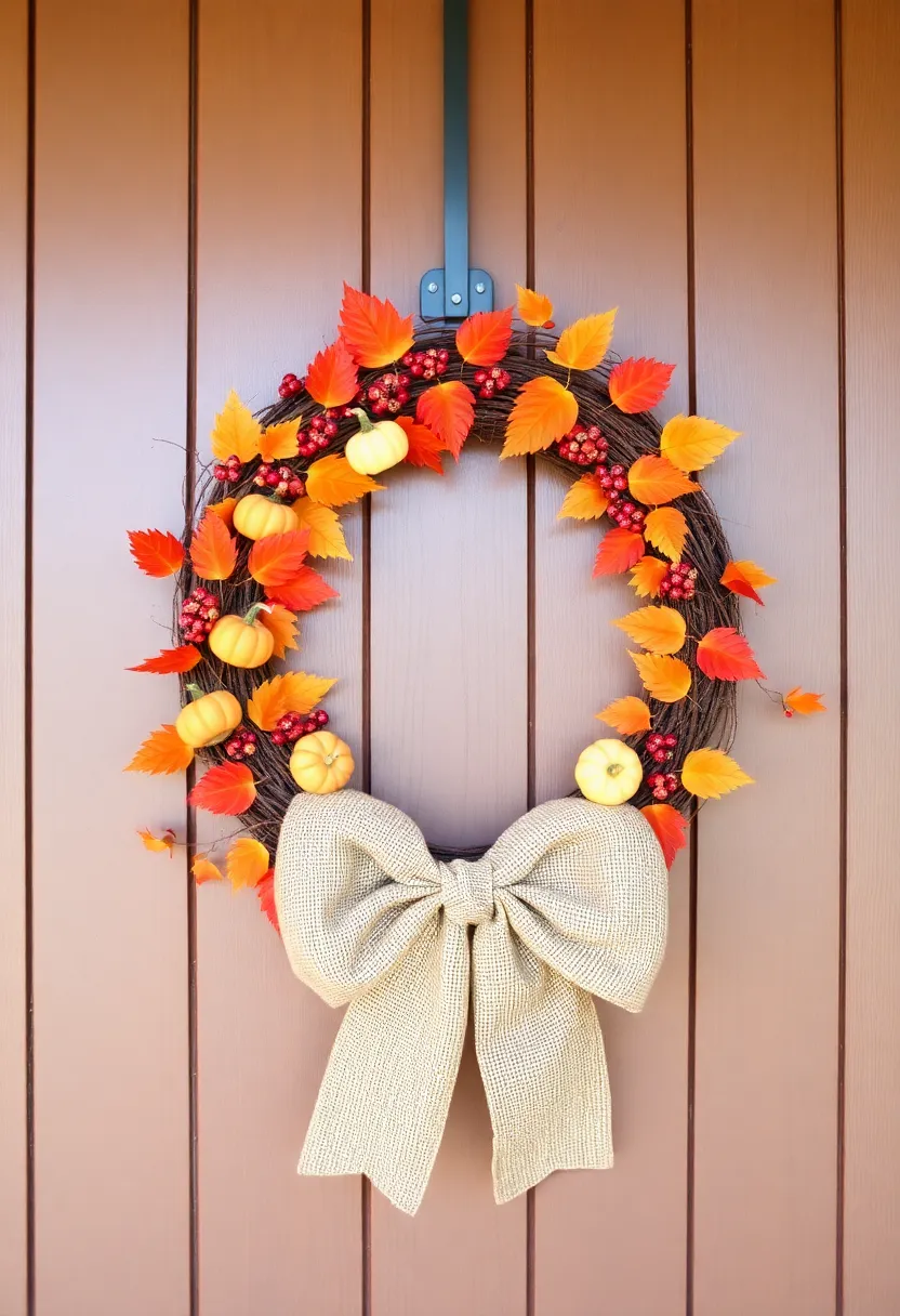 21 Thanksgiving Decorations That Will Transform Your Home into a Festive Wonderland! - 2. DIY Fall Wreath