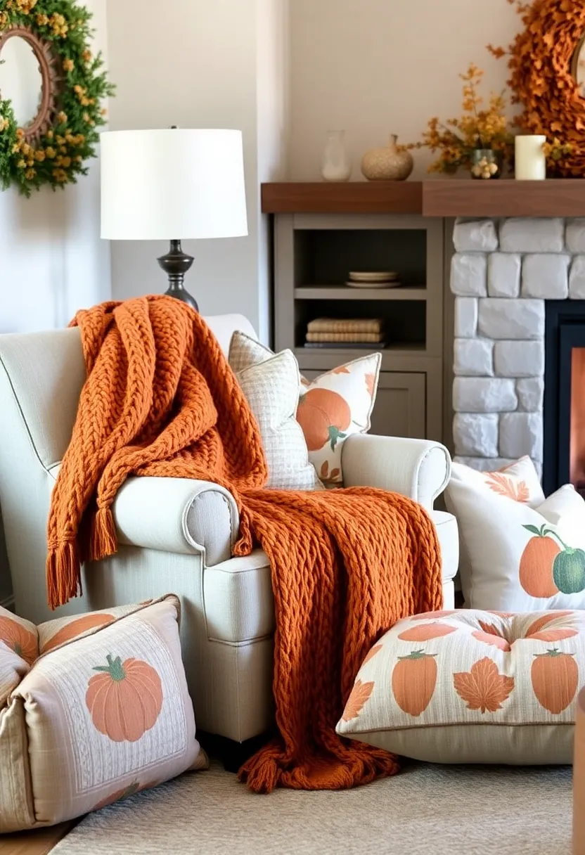 21 Thanksgiving Decorations That Will Transform Your Home into a Festive Wonderland! - 4. Cozy Blanket Displays