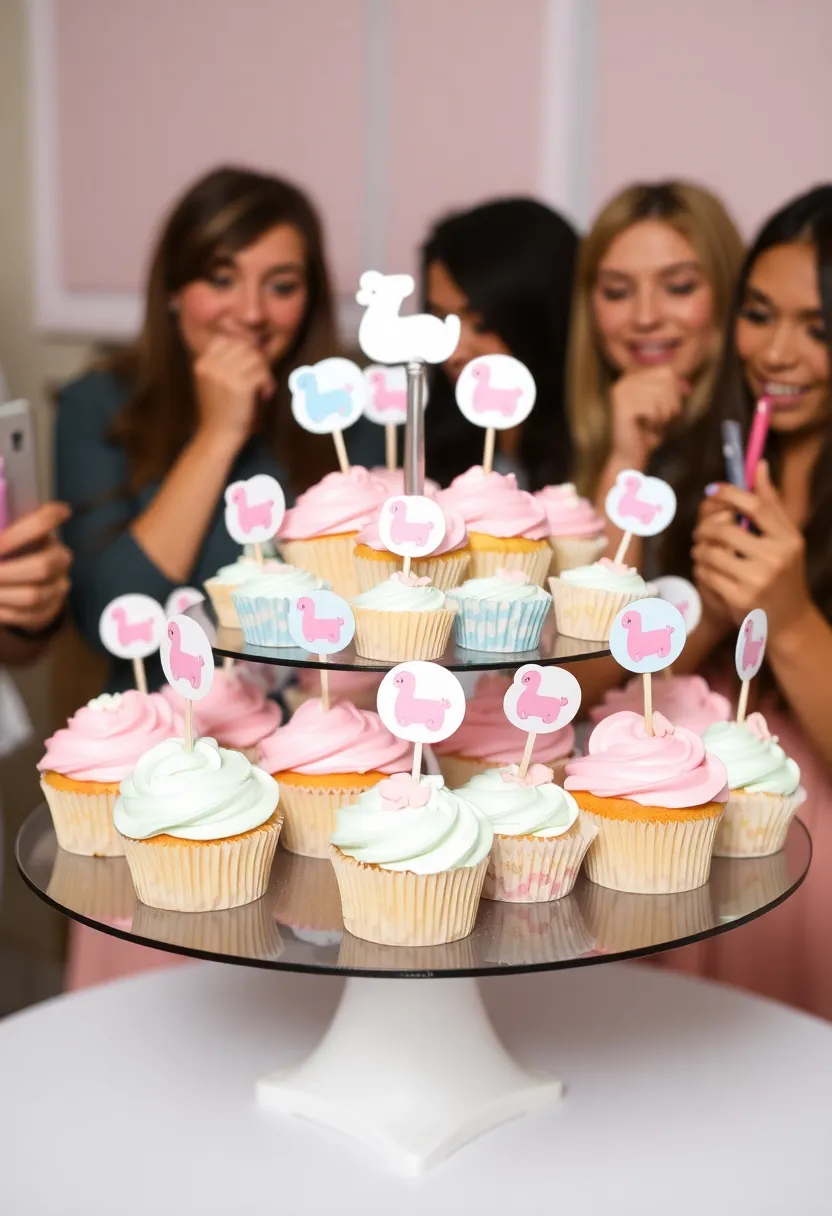 21 Gender Reveal Party Decorations That Will Make You the Host of the Year! (You Won't Believe #9!) - 8. Themed Cupcake Stand