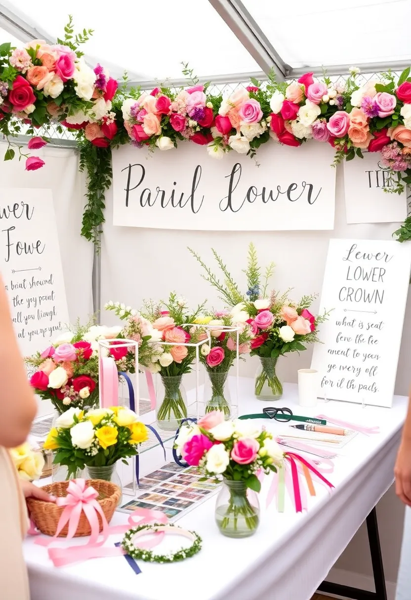 21 Stunning Bridal Shower Decoration Ideas That Will Leave Your Guests in Awe! - 13. Interactive Stations