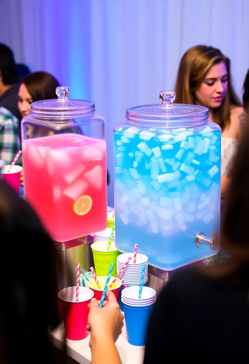 21 Gender Reveal Party Decorations That Will Make You the Host of the Year! (You Won't Believe #9!) - 13. Themed Drink Station