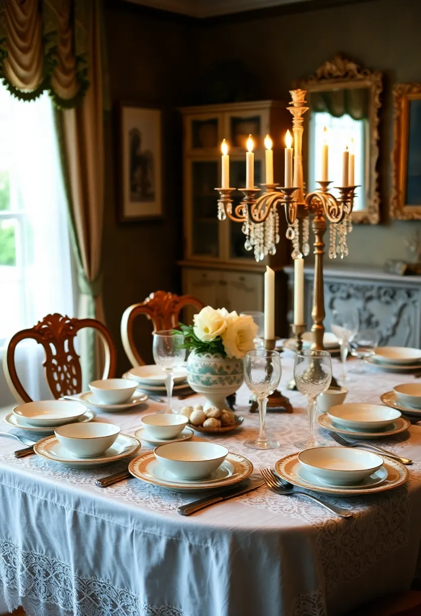 21 Stunning Table Decorations That Will Elevate Your Home Style! - 6. Vintage Glam