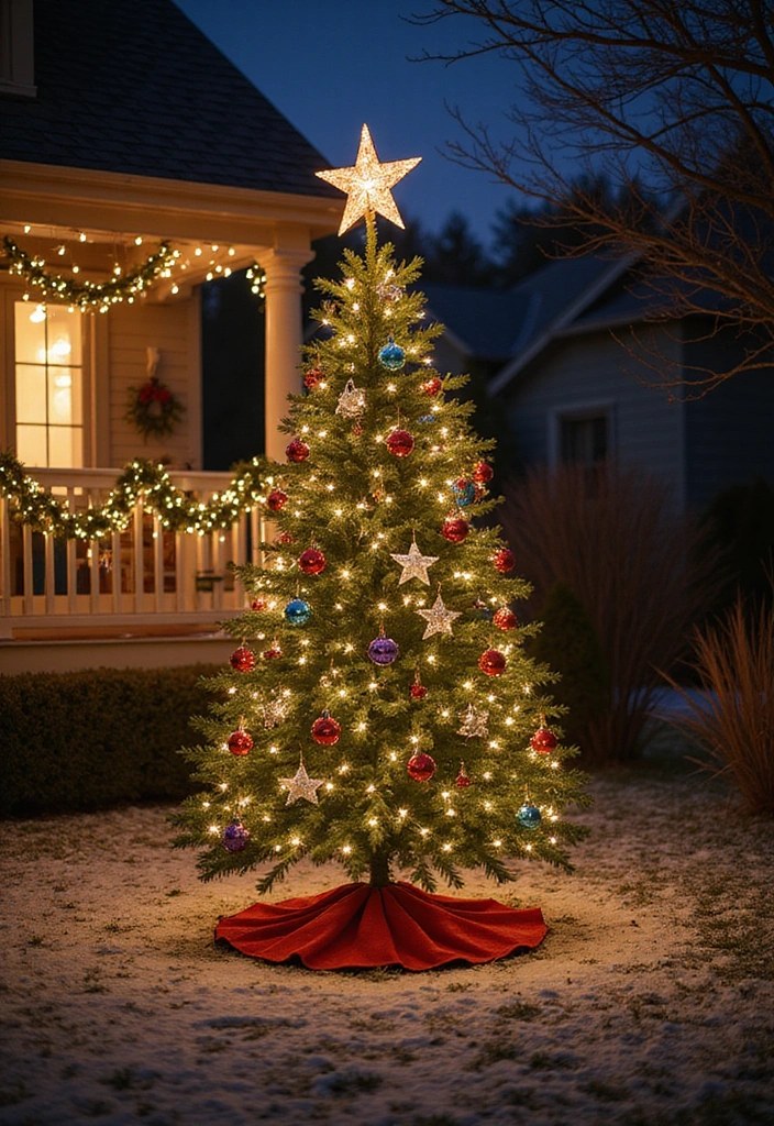 20 Outdoor Christmas Decorations That Will Make Your Neighbors Envy Your Holiday Spirit! - 6. Charming Christmas Trees