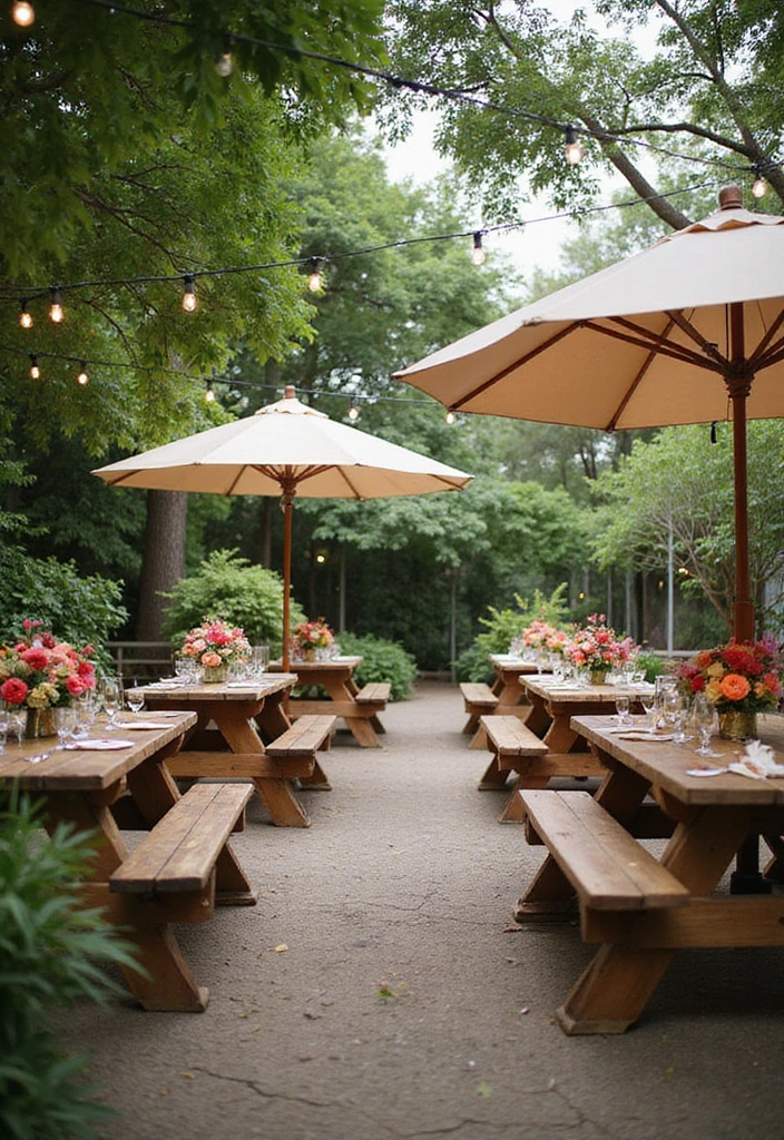 18 Unique Wedding Reception Decorations That Will Leave Everyone Talking (Check Out #7!) - 17. Garden Party Vibes