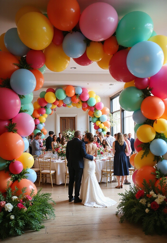 18 Unique Wedding Reception Decorations That Will Leave Everyone Talking (Check Out #7!) - 4. Whimsical Balloon Installations