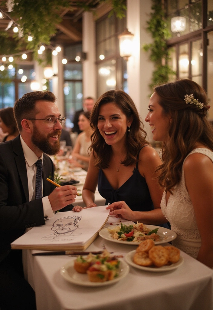 18 Unique Wedding Reception Decorations That Will Leave Everyone Talking (Check Out #7!) - 18. Interactive Guest Experiences