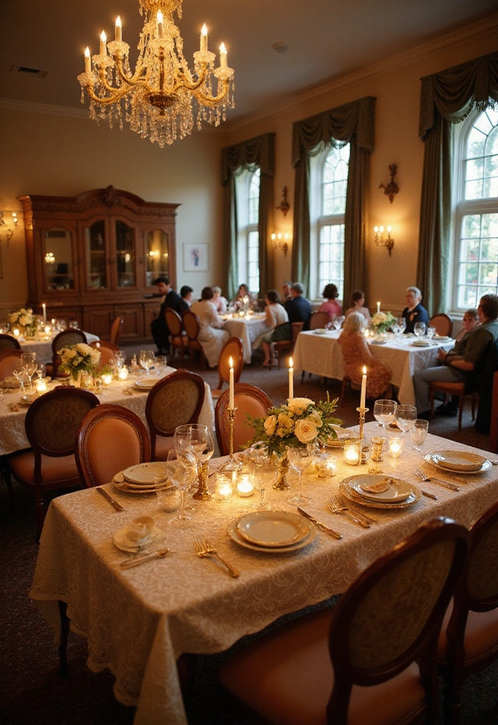18 Unique Wedding Reception Decorations That Will Leave Everyone Talking (Check Out #7!) - 2. Vintage Glamour