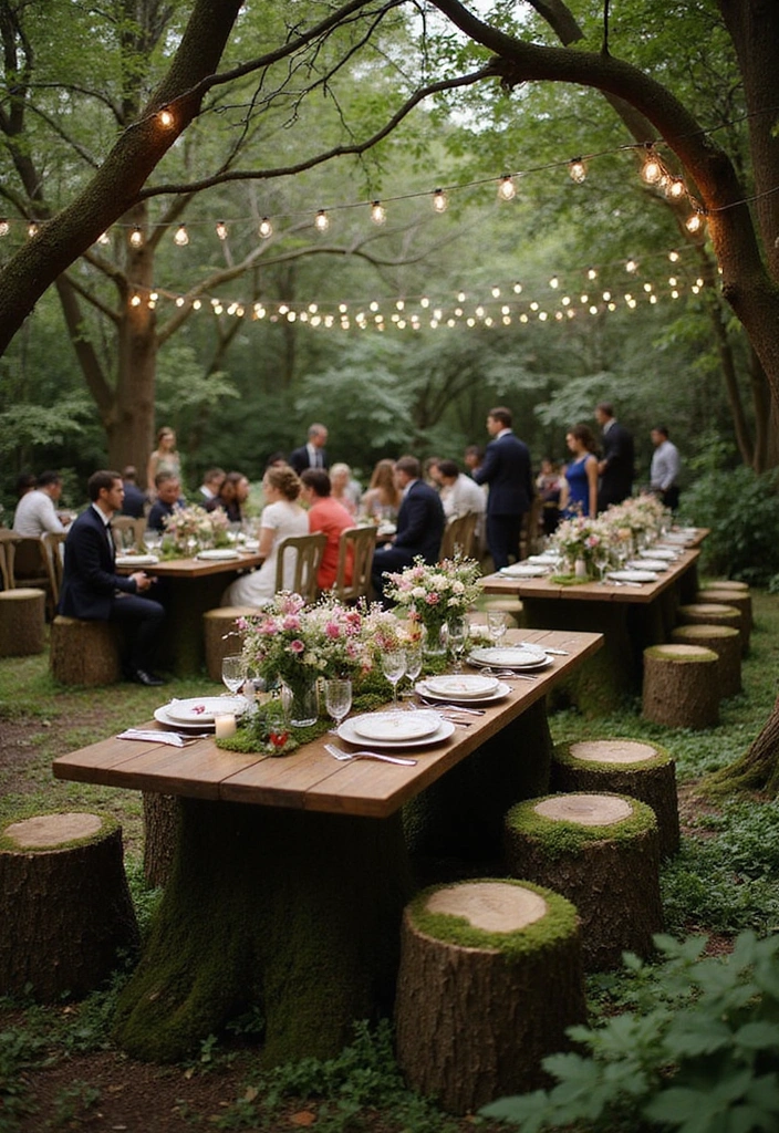 18 Unique Wedding Reception Decorations That Will Leave Everyone Talking (Check Out #7!) - 1. Enchanted Forest Theme