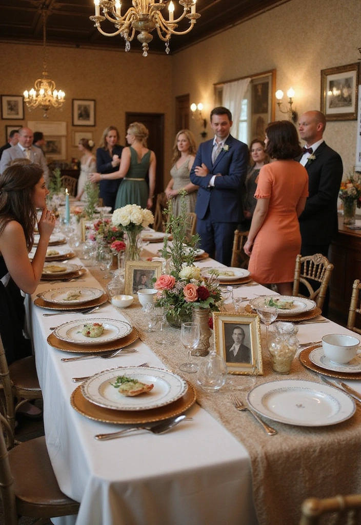 18 Unique Wedding Reception Decorations That Will Leave Everyone Talking (Check Out #7!) - 10. Personal Touches with Family Heirlooms