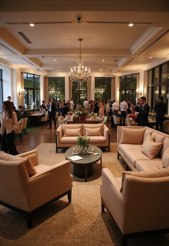 18 Unique Wedding Reception Decorations That Will Leave Everyone Talking (Check Out #7!) - 14. Luxe Lounge Furniture Rentals