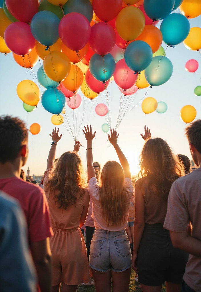 15 Mind-Blowing Birthday Decoration Ideas That Will Leave You Speechless! - 12. Colorful Balloon Drop