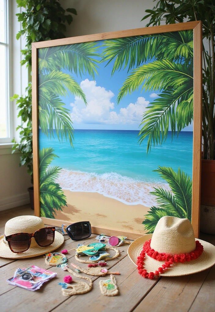 15 Epic Pool Party Decorations That Will Make Your Bash Unforgettable! - 4. DIY Poolside Photo Booth