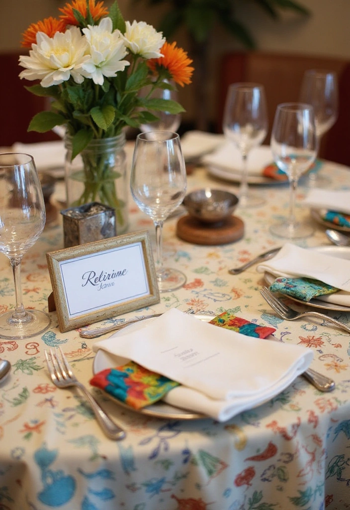 20 Unique Retirement Party Decorations Your Guests Will Never Forget! - 2. Personalized Table Settings
