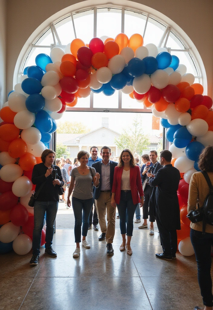 20 Unique Retirement Party Decorations Your Guests Will Never Forget! - 12. Balloon Arches