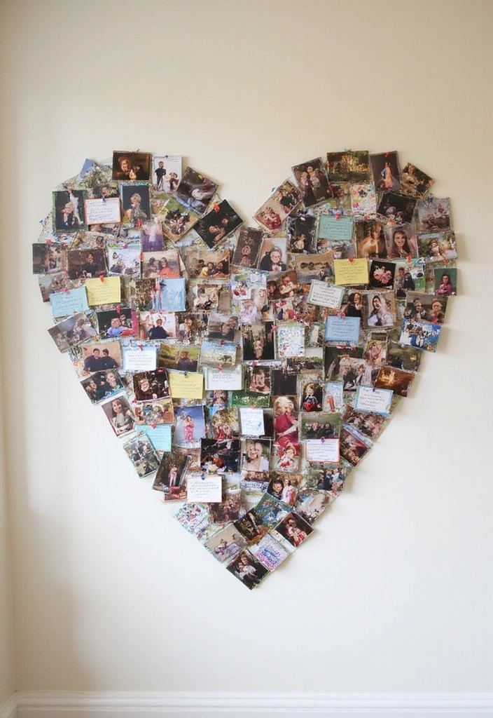 12 Stunning Anniversary Decoration Ideas at Home That Will Leave You Speechless! - 2. Heartfelt Photo Wall