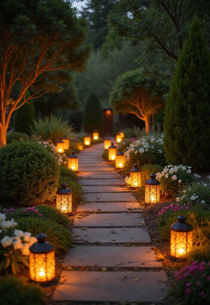 12 Stunning Anniversary Decoration Ideas at Home That Will Leave You Speechless! - 12. Outdoor Lantern Pathway