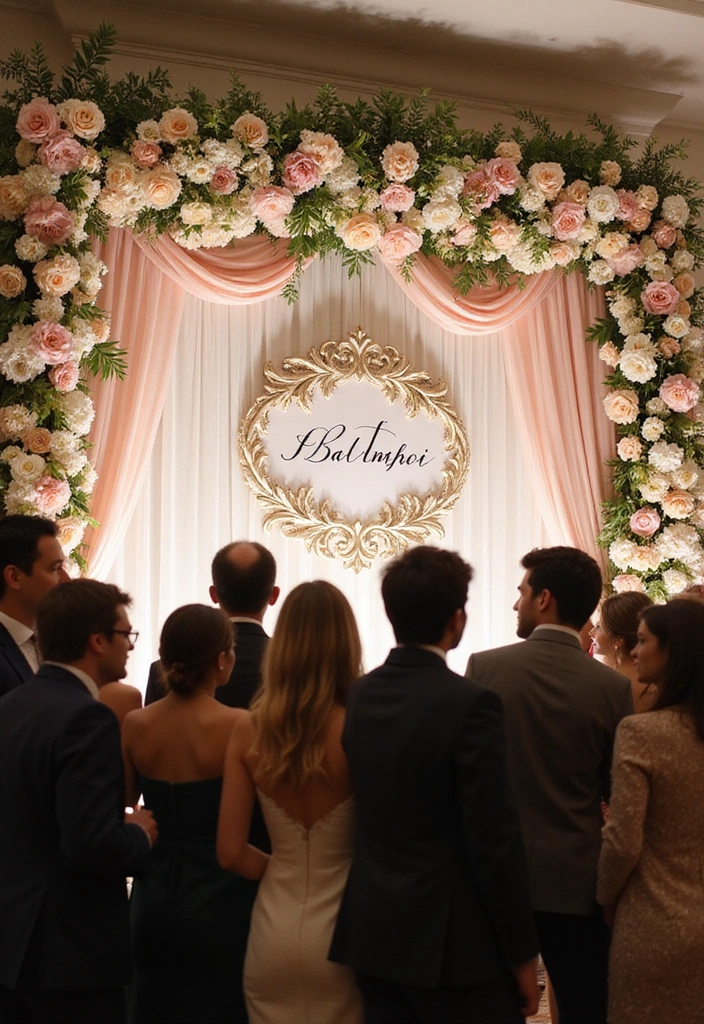 12 Stunning Indoor Wedding Reception Decorations That Will Take Your Breath Away! - 3. Stunning Backdrops for Photo Opportunities