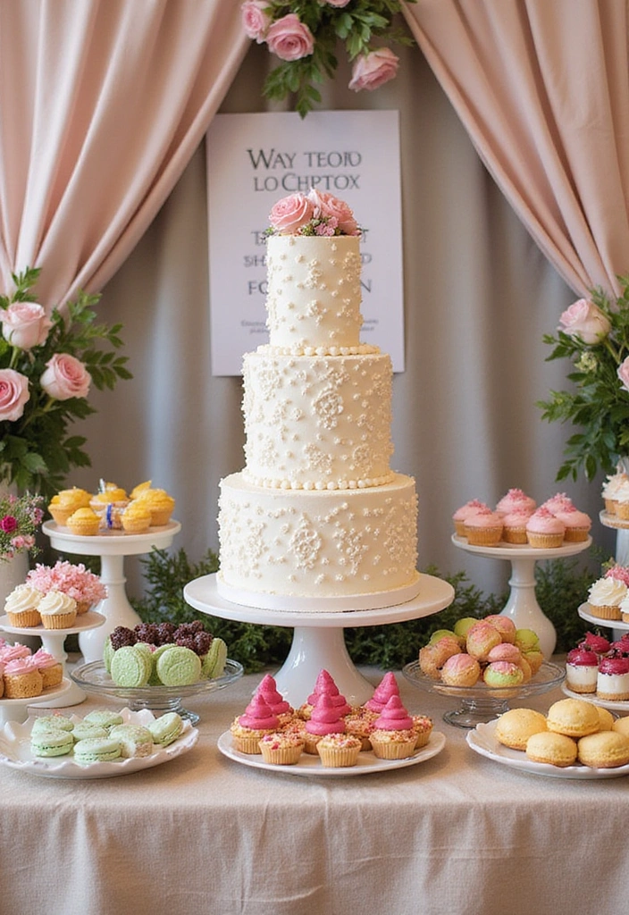 12 Stunning Indoor Wedding Reception Decorations That Will Take Your Breath Away! - 10. Themed Dessert Table Display