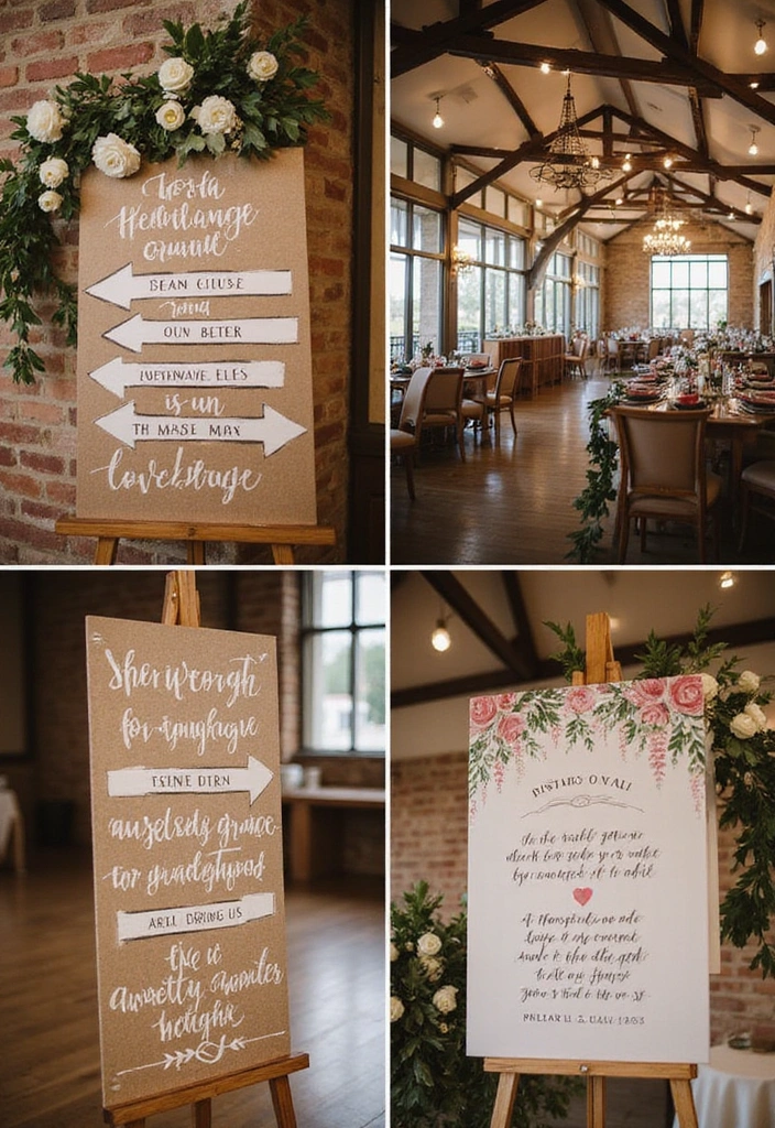 18 Unique Wedding Reception Decorations That Will Leave Everyone Talking (Check Out #7!) - 16. Artistic Signage