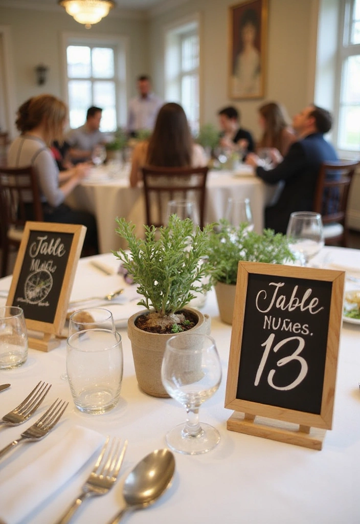 21 Birthday Decoration Ideas at Home That Will Wow Your Guests! - 9. Creative Table Numbers