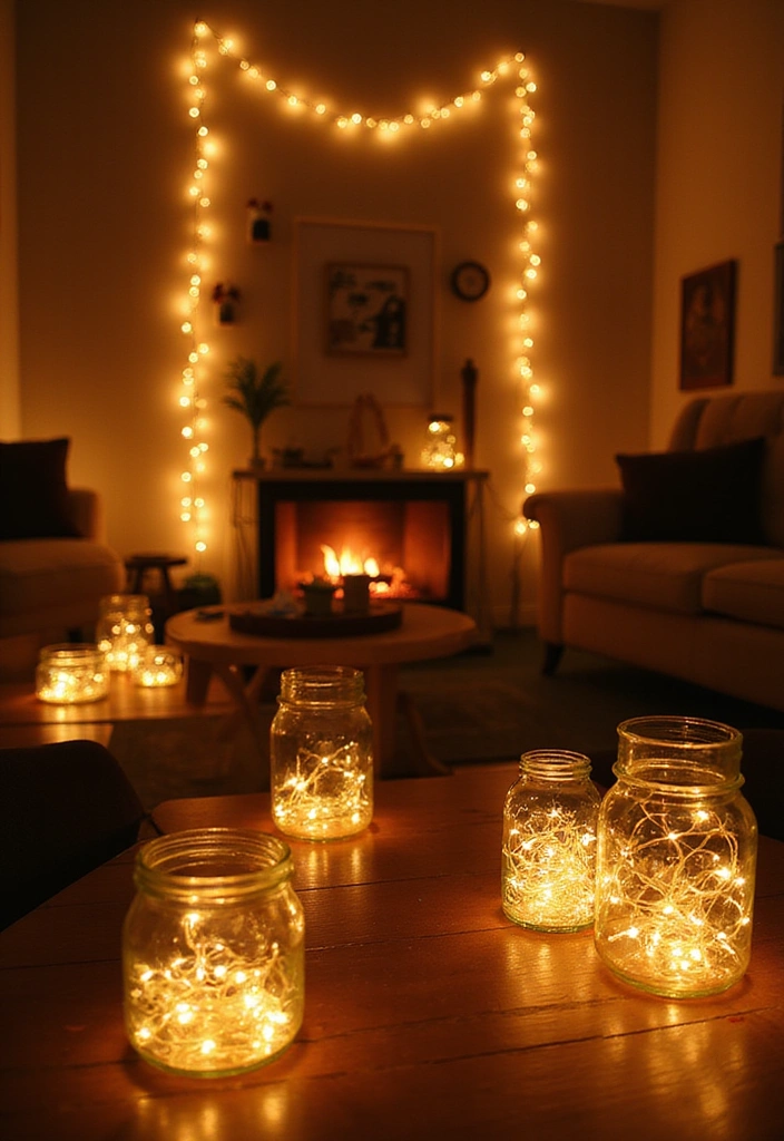 21 Birthday Decoration Ideas at Home That Will Wow Your Guests! - 3. Fairy Light Magic