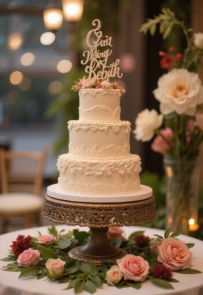 21 Birthday Decoration Ideas at Home That Will Wow Your Guests! - 5. Creative Cake Display