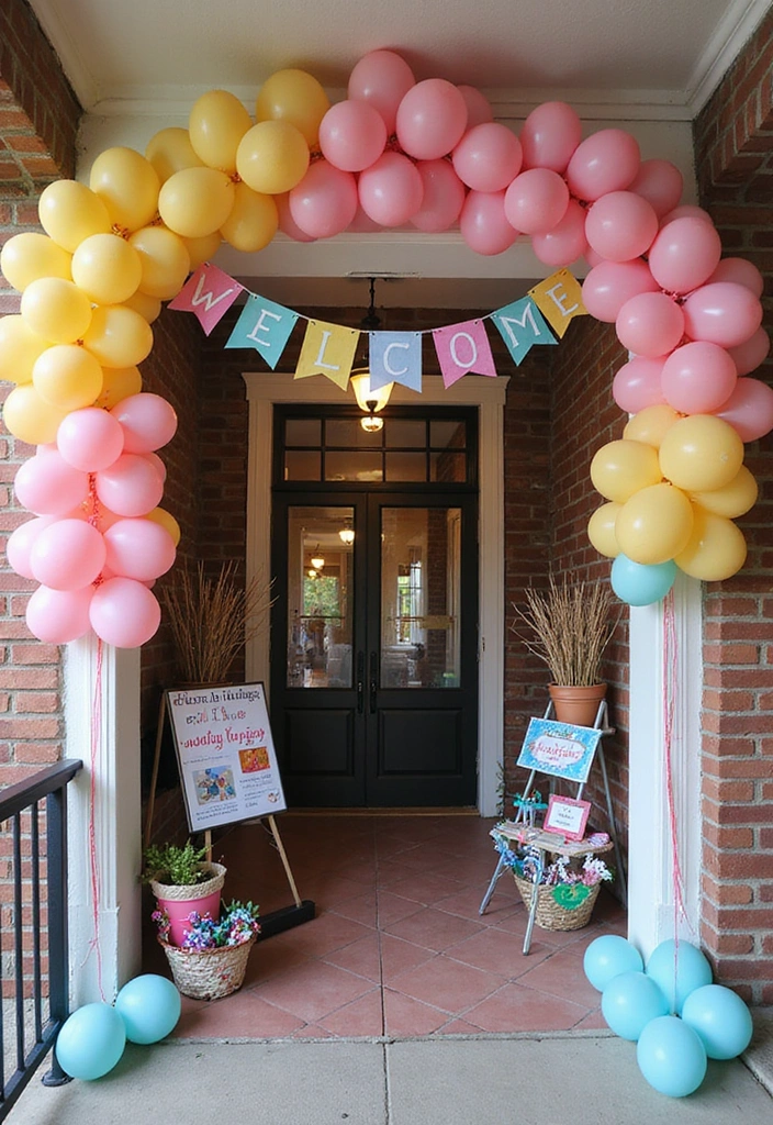 21 Birthday Decoration Ideas at Home That Will Wow Your Guests! - 21. Themed Entryway Decorations
