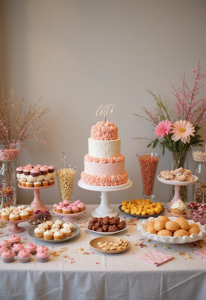 21 Sweet 16 Decorations That Will Make the Birthday Girl Feel Like a Queen! - 7. Dessert Table Delight