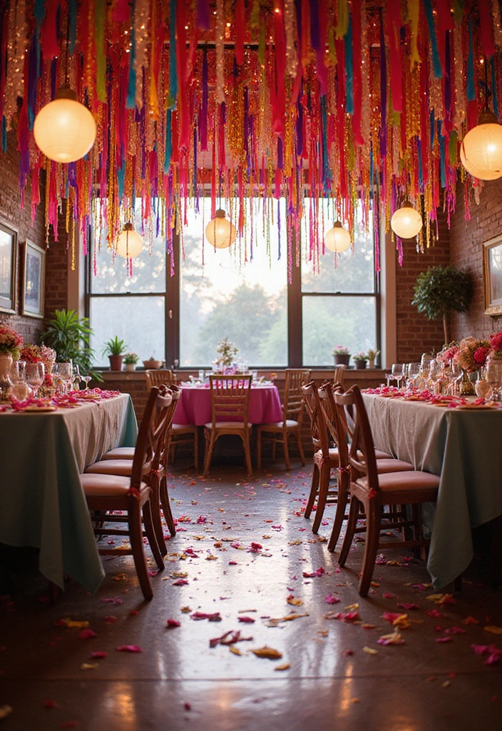 21 Sweet 16 Decorations That Will Make the Birthday Girl Feel Like a Queen! - 14. Colorful Streamers